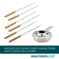 thumbnail image 6 of Rachael Ray Cast Iron Fondue Pot Set, 1.5 Quart, Red, 6 of 11