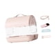 thumbnail image 4 of Jaula para pájaros ligera de acrílico Villa y bolsa con asa para jaula de pájaros Cuero PU rosa, 4 of 9