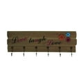 thumbnail image 2 of Classy Wooden Floral Metal Wall Hook Panel, 2 of 2