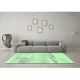 thumbnail image 3 of Ahgly Company Indoor Rectangle Solid Emerald Green Modern Area Rugs, 2' x 4', 3 of 4