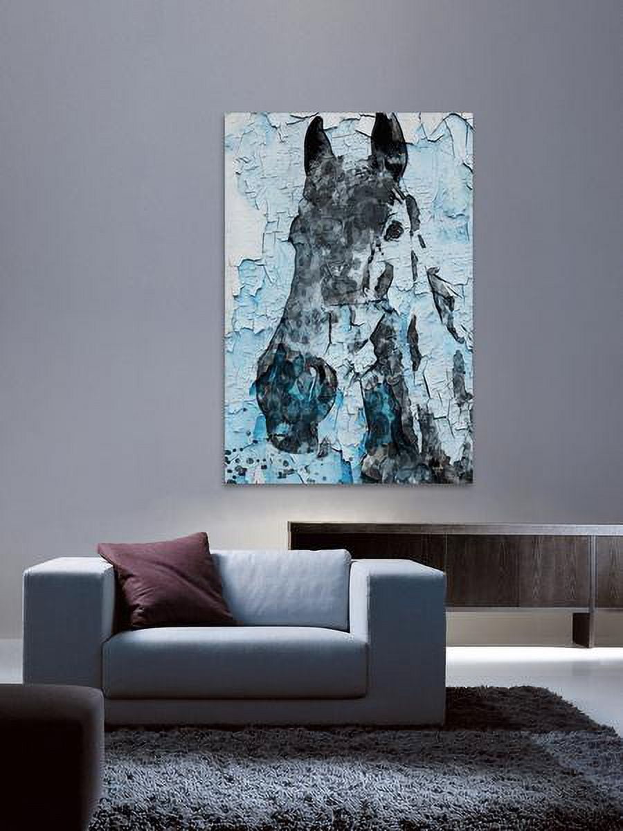 "Night Song Horse" Painting Print on Wrapped Canvas