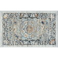thumbnail image 3 of Transitional 2x3 Area Rug (2' x 3') Medallion Blue, Gray Indoor Scatter Easy to Clean, 3 of 7
