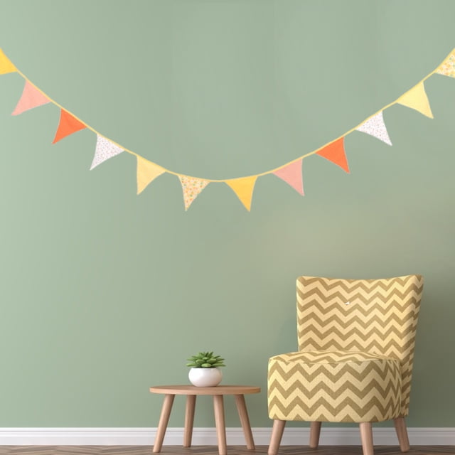 Banderines de boda, banderines de bandera colorida de doble cara de 3,6 m para celebración de fiestas, pancarta multicolor construida para durar