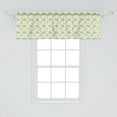 thumbnail image 2 of Ambesonne Geometric Window Valance, Sandals and Starfish, 54" X 18", Seafoam Yellow White, 2 of 3