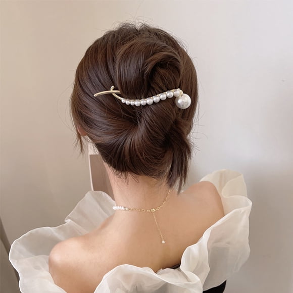 KAKOWELY 2Ud Pasadores De Metal Con Accesorios De Peinado Para Mujer Color Dorado Chic