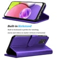 thumbnail image 3 of Njjex for Samsung Galaxy A03S Wallet Phone Case, Lanyard Flip Card Holder Slot Magnetic PU Leather Purse Kickstand Protective Case, Purple, 3 of 7