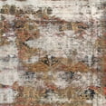 thumbnail image 1 of Ahgly Company Machine Washable Indoor Square Abstract Tan Brown Area Rugs, 8' Square, 1 of 7