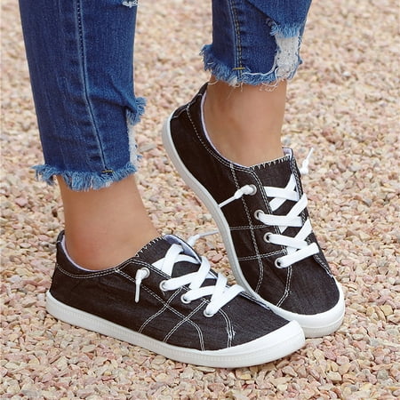 

Egmy Low-Cut Canvas Shoes One-Foot Lazy Korean Version Student Casual Flat Shoes