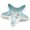 Blue&White-Starfish, variant on Conch Shape Ceramic Jewelry Tray, Aqua Shell Trinket Dish Ceramic Ring Earring Holder Ocean-themed Decorative Trinket Plate for Rings Earrings Necklaces Bracelet Jewelry Watch Keys