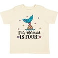 thumbnail image 3 of Inktastic 4th Birthday Mermaid Tail Girls Girls Toddler T-Shirt, 3 of 5
