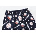 thumbnail image 6 of FEDPOP Kids Baseball Graphic Pajamas 2-Piece Long Sleeve Cotton Sleepwear Set Size 4T, 6 of 7