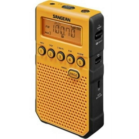 Sangean  7 Weather Weather & Alert Radio with Weather Disaster, Yellow