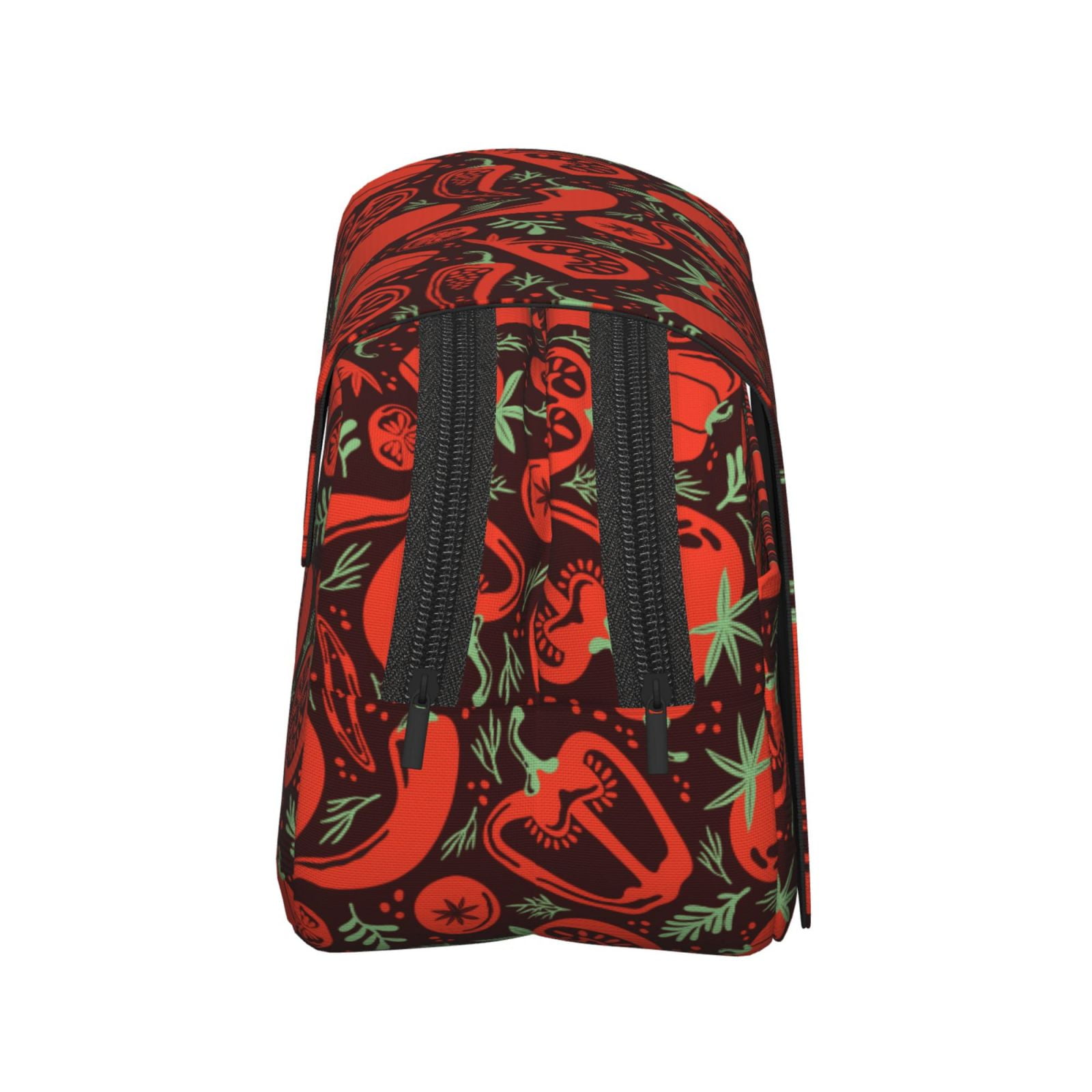 Rateoe Tomatoes And Chili Pattern Double Clamshell Pen Case, Storage Organizer with Two Zipper Compartments– Holds Up to 50 Pencils & Pens