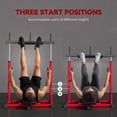 thumbnail image 4 of Soozier Vertical Leg Press Machine, 660LBS Capacity, with Adjustable Leg, Back, and Head Positions, 1" Standard Plate Compatible, Red, 4 of 10