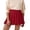 11-Red809, variant on Puliio Women's Pleated Mini Skirt High Waist A-Line Preppy Casual Skirts