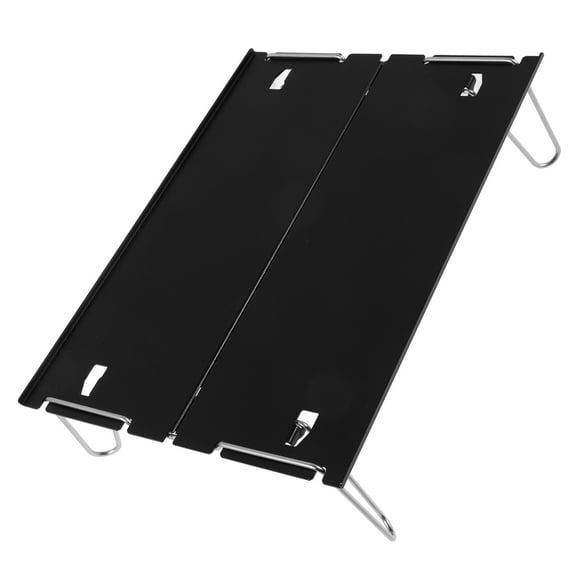 1Pc Aluminum Alloy Tea Table Foldable Outdoor Table Durable Small Table (Black)