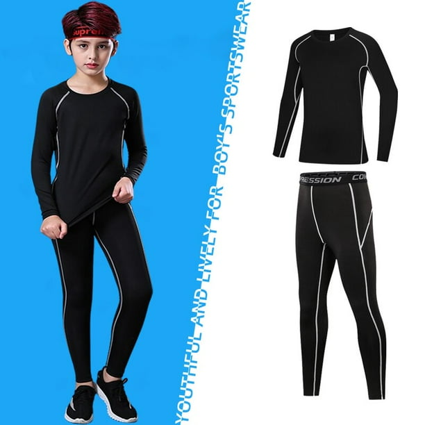 Chandales de Fitness para adolescentes ropa interior calida para jovenes pantalon Top ajustado ropa deportiva de compresion para correr baloncesto qym unisex Bodega Aurrera en linea