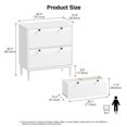 thumbnail image 5 of Eumyviv White Double Drawer File Cabinet Large Capacity Spacious Design Perfect for Organizing Large Volumes of Documents Ideal for Office Home Use Durable Stylish Storage Solution, 5 of 10