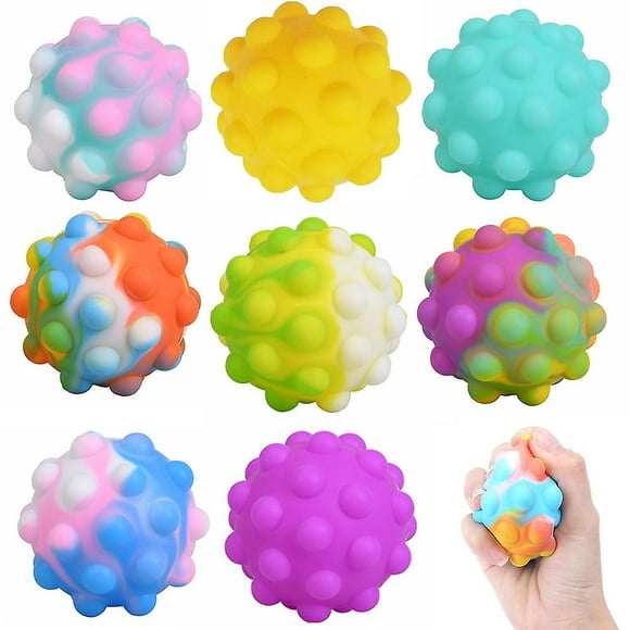 Pops 3D Fidget Toys Ball Anti Stress Kawaii Popit Figet Kids Toys 3D Fidget Toys Ball