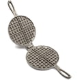 thumbnail image 4 of Old Fashioned Waffle Iron, Cast Iron - #1100 Traditional Waffle Maker - Heavy Duty Non-Stick Cooking - Stovetop & Campfire Compatible - Gift Idea Black, 4 of 8