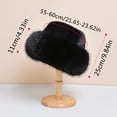 thumbnail image 3 of Chapeau Seau Chaud d'Hiver pour Femmes Style Pêcheur Doux Mignon pour Temps Froid en Extérieur, 3 of 3