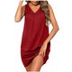 thumbnail image 1 of Vestidos de Verano de Algodón Casual para las Mujeres sin Mangas Mini Vestido de Sol, Cuello Tripulado Tanque Suelto Corto de Playa, 1 of 9
