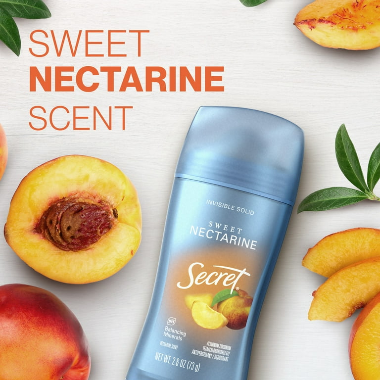 Secret Nectarine Invisible Solid Antiperspirant Deodorant for