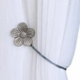 thumbnail image 6 of Magnetic Curtain Buckle White, Vintage Curtain Tieback Resin Flower Curtain Drapery Holdback Window Curtain Decorative Buckle Holder for Home Cafe Balcony By Meiiso, 6 of 9
