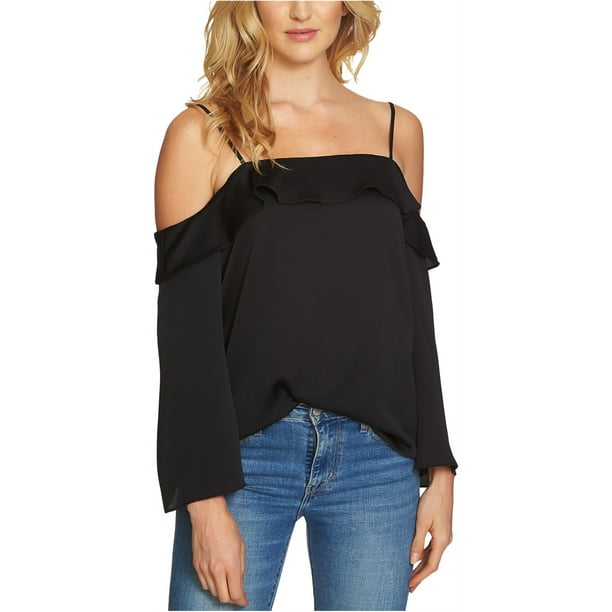 Blusa con Hombros descubiertos Blusa con volantes para