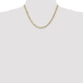 thumbnail image 4 of 14K Yellow Gold Figaro Chain Necklace 18 inch 4.5 mm Concave Open with Lobster Clasp, 4 of 4