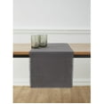 thumbnail image 4 of Fringe Linen Table Runner 72 Inches Long - 100% Pure Linen Charcoal Dining Table Runner 14 x 72 Inch - Handcrafted and Machine Washable, 4 of 5