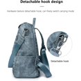 thumbnail image 5 of Sunyuer PU Leather Backpack Purse for Women Fashion Multipurpose Design Handbag Ladies Shoulder Bags Travel Backpack, 5 of 9