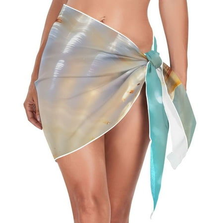 joogoo Sea Shell in Sea Women s Beach Sarong Bathing Suit Wrap Swimwear Cover Ups S