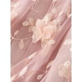thumbnail image 4 of Womens Tutu Tulle Skirt Elastic High Waist Layered Midi Skirt Floral Lace Embroidery Mesh A-Line Skirt, 4 of 6