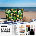 thumbnail image 5 of Wukai St Patrick's Day10 Print Zipper Bag,large Beach Tote Bag,Waterproof Sandproof Bag,Grocery and Picnic Tote Travel Bag, 5 of 5