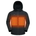 thumbnail image 4 of IROINNID Men's Anorak Intelligent Heating Top Long Sleeve Solid Color Leisure Winter Coat, 4 of 6
