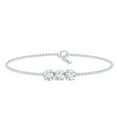 thumbnail image 4 of Rosec Jewels Lab Created Diamond Chain Bracelet with Lobster Clasp - EF-VS Quality - Ready to Gift for Valentines, 10K White Gold, 7.0 inches, 4 of 7