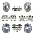 thumbnail image 1 of Transit Auto Front Rear Disc Brake Caliper Rotors and Semi-Metallic Ceramic Pads Kit (10Pc) for Car Dodge Grand Caravan KC8-102626N, 1 of 11