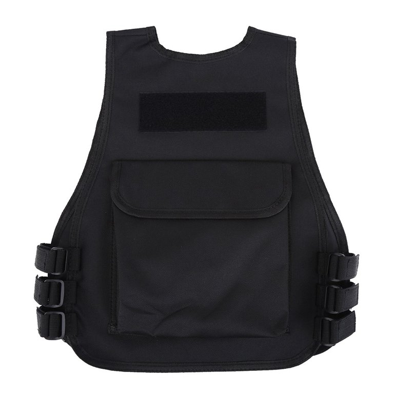 Chidren Tactic Vest Breathable Children Kids Vest Protective Waistcoat For  Outdoor Hunting Games Black S