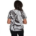 thumbnail image 2 of Alfred Dunner Womens Twisted Leaves Top With Side Tie Top, 2 of 4