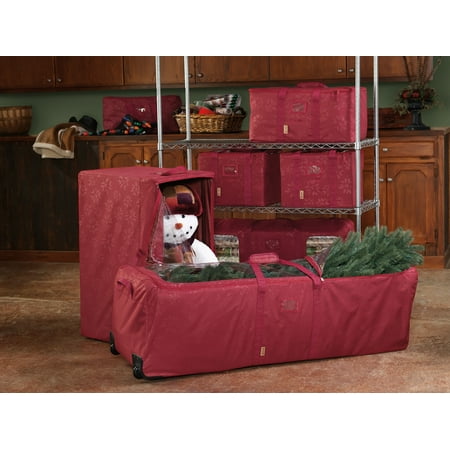 Classic Accessories Seasons All-Purpose Rolling Storage Bin - Heavy-Duty Holiday Storage