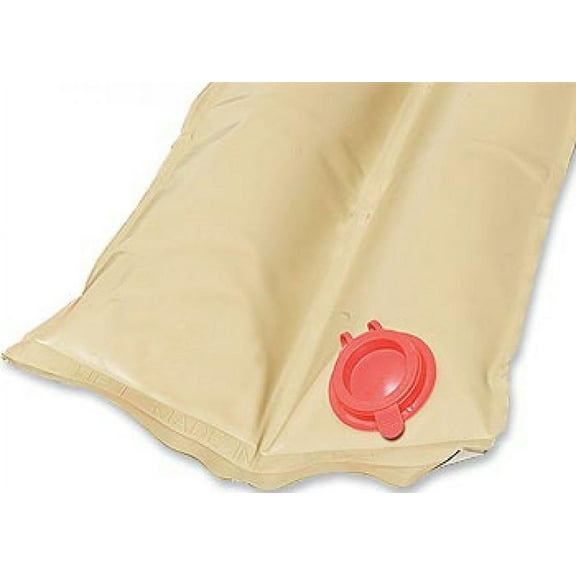 HPI 10' Commercial Style Heavy Duty 26 Gauge Double Chamber Water Bag - Tan- 18 Pack