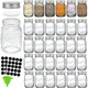 thumbnail image 1 of LDHF 30 Pack 4 Oz Glass Mason Spice Jar with Shaker Lids& Labels, Empty Spice Bottle with Airtight Metal Caps and Collapsible Funnel for Herbs & Spices, 1 of 4