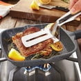thumbnail image 2 of 2PC Stainless Steel Grill Clamp Tongs Set, BBQ Spatula Tongs for Steak Burger Fish, Heavy Duty Food Flip Clip, Kitchen Cooking & Outdoor Barbecue Tools, 2 of 5