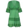 thumbnail image 1 of asddcavvf Robes pour Femmes Robe en Dentelle Taille Haute Confortable Décontractée Col en V, 1 of 5