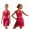 Hot Pink, variant on Shiny Tassle Latin Dance Dress for Girls Jazz Tango Practice Dancewear Skating Wear Ballroom Apparel Pink 9-10