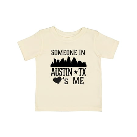 

Inktastic Austin Texas Someone Loves Me Skyline Gift Baby Boy or Baby Girl T-Shirt