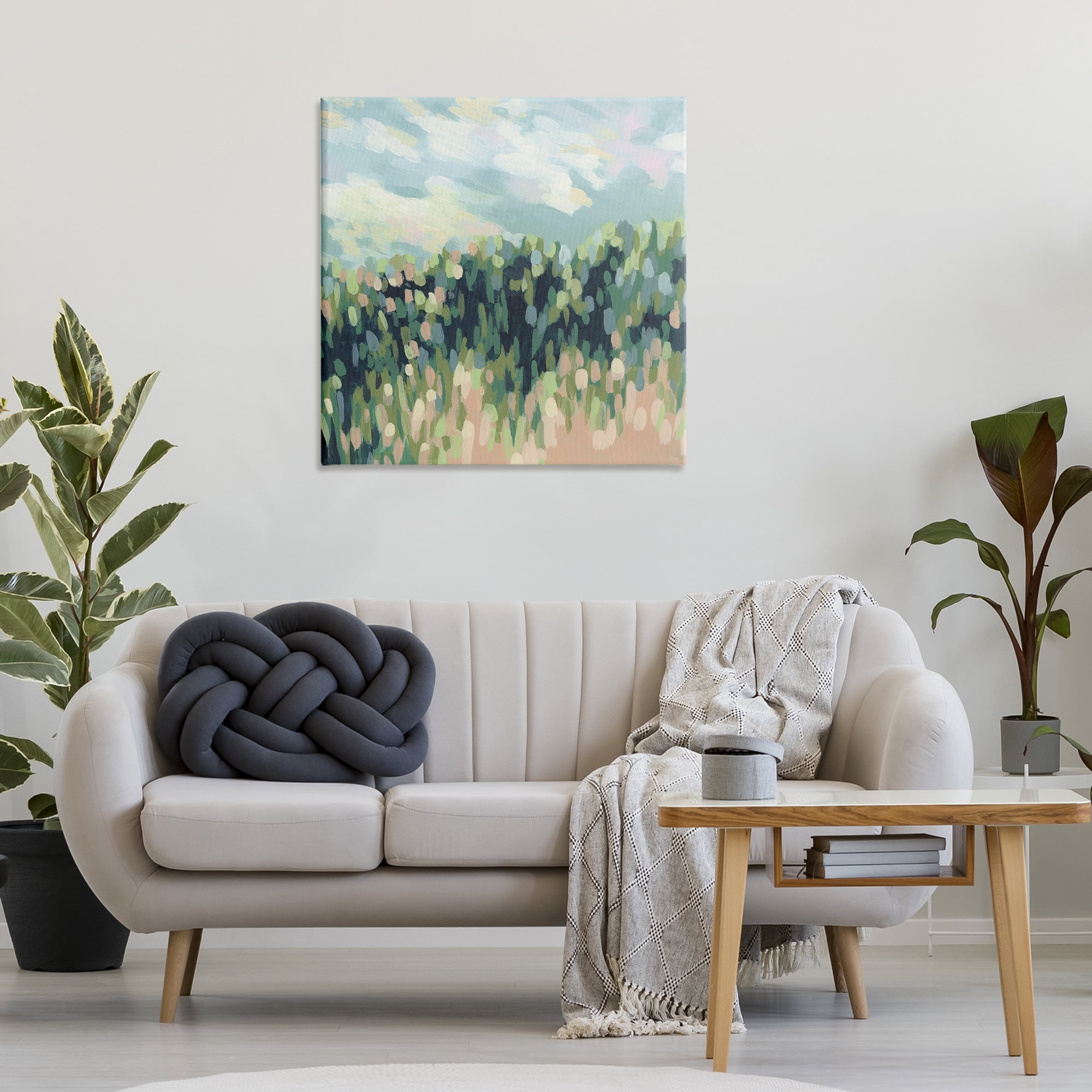 Stupell Industries Abstract Rural Plants Landscape & Nature Painting Wrapped Canvas Art Print Wall Art, 30 x 30