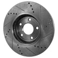 thumbnail image 3 of New Cross-drilled Brake Disc Compatible With Infiniti Nissan 370Z Sport 6 Cyl 3.7L Maxima Platinum 6 Cyl 3.5L Maxima SR 6 Cyl 3.5L 2004-2023 By JSTPI27110001DRS, 3 of 8
