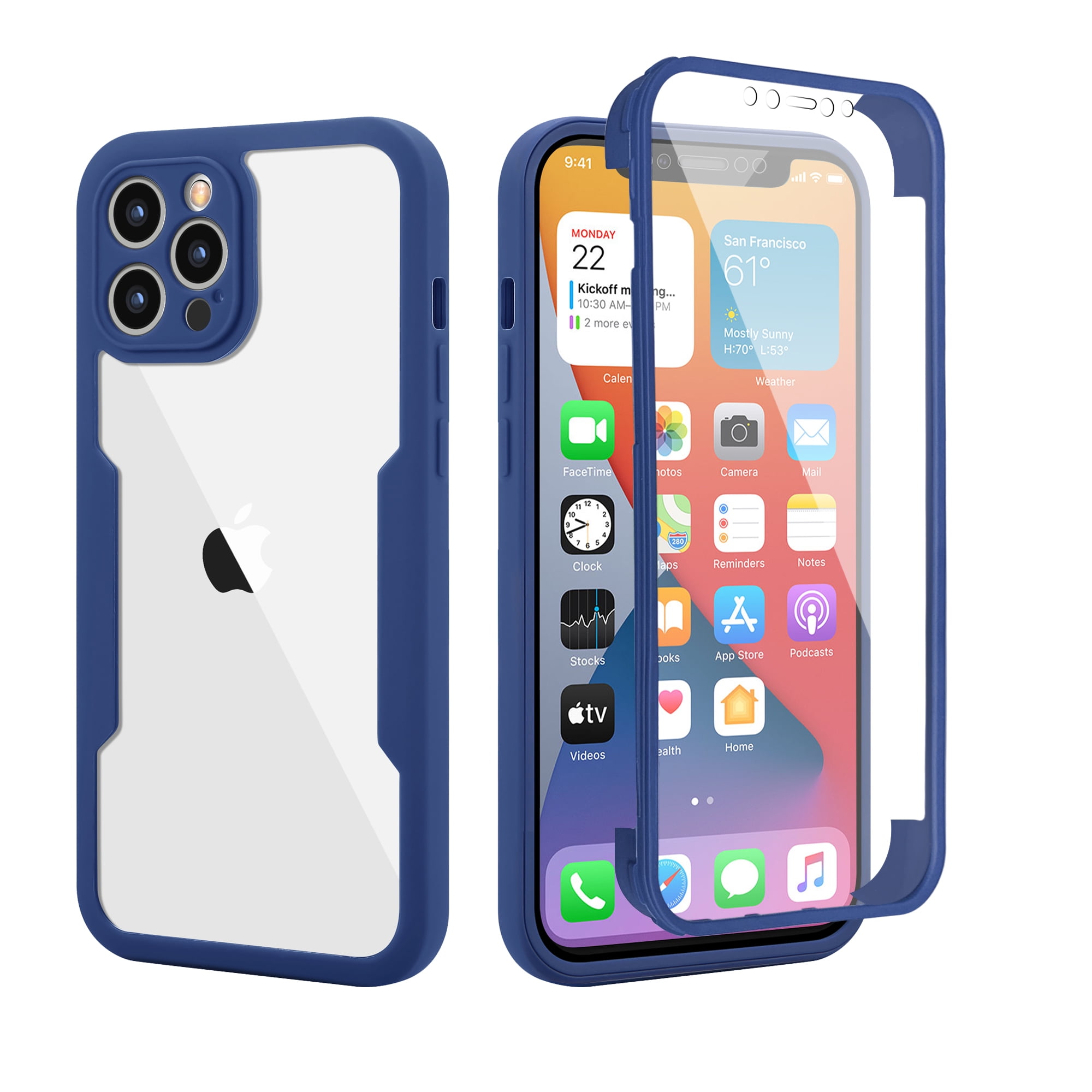 1pc Woven Pattern Dual Layer Phone Case With Large Window And Double Buckle  Shoulder Strap, Compatible With Iphone 11, 11pro, 11promax, 12, 12pro,  12promax, 13, 13pro, 13promax, 14, 14plus, 14pro, 14promax, 15